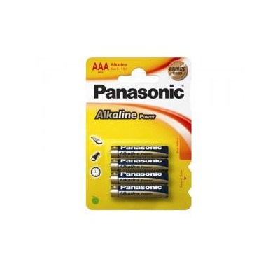 Satz mit 4 Panasonic Alkaline Power R3-Batterien